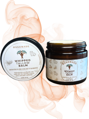 Handmade Whipped Tallow Balm con Manteca de Cacao y Karité Para personas con Psoriasis