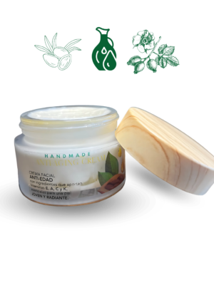 Handmade Anti-Aging Cream con Aceite de Argán y Rosa Mosqueta